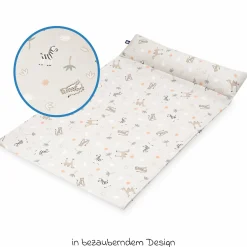 Wickelauflagenbezug mit Kopfschutz Loop Comfy Jersey - Savanne Beige