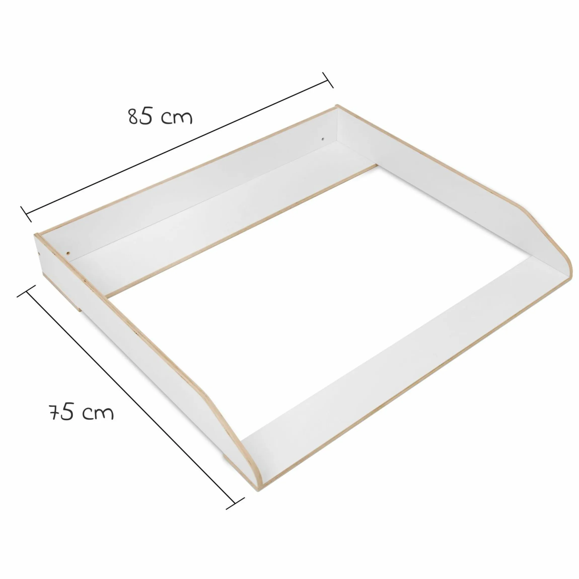 Wickelaufsatz für IKEA Hemnes Kommoden - Weiß