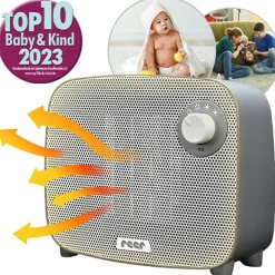 Wickelheizstrahler / Heizlüfter 3in1 FeelWell Air - mit Kühlfunktion - Grau Weiß
