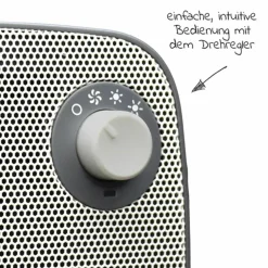Wickelheizstrahler / Heizlüfter 3in1 FeelWell Air - mit Kühlfunktion - Grau Weiß