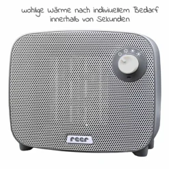 Wickelheizstrahler / Heizlüfter 3in1 FeelWell Air - mit Kühlfunktion - Grau Weiß