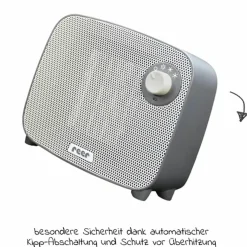 Wickelheizstrahler / Heizlüfter 3in1 FeelWell Air - mit Kühlfunktion - Grau Weiß
