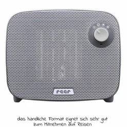 Wickelheizstrahler / Heizlüfter 3in1 FeelWell Air - mit Kühlfunktion - Grau Weiß
