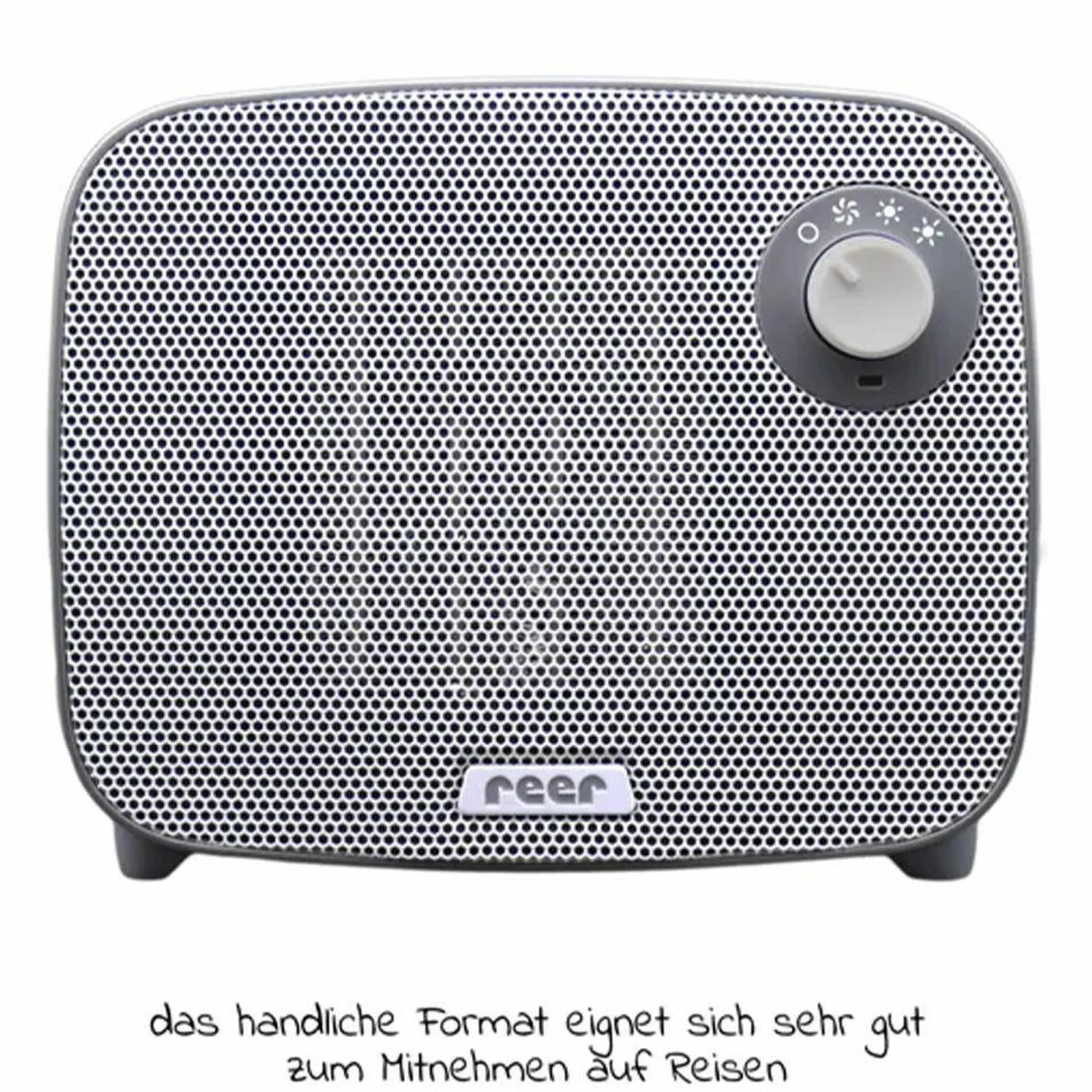 Wickelheizstrahler / Heizlüfter 3in1 FeelWell Air - mit Kühlfunktion - Grau Weiß