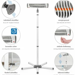 Wickelheizstrahler Easy Heat Flex mit Standfuß
