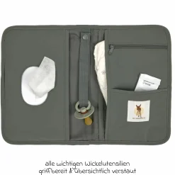 Wickel-Kit für Unterwegs Changing Pouch - Olive