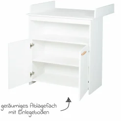 Wickelkommode Anton inkl. Wickelaufsatz - Weiß - Kollektion 2024