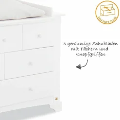 Wickelkommode Pino - Kiefer massiv