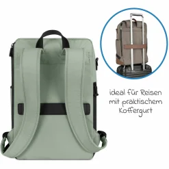 Wickelrucksack Active mit großem Frontfach inkl. Wickelunterlage & Zubehör - Pine - Kollektion 2025