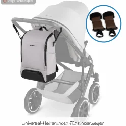 Wickelrucksack Active mit großem Frontfach inkl. Wickelunterlage & Zubehör - Pure - Nature - Kollektion 2025