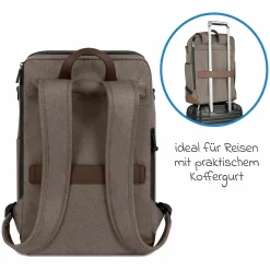 Wickelrucksack Active mit großem Frontfach inkl. Wickelunterlage & Zubehör - Pure - Nature - Kollektion 2025