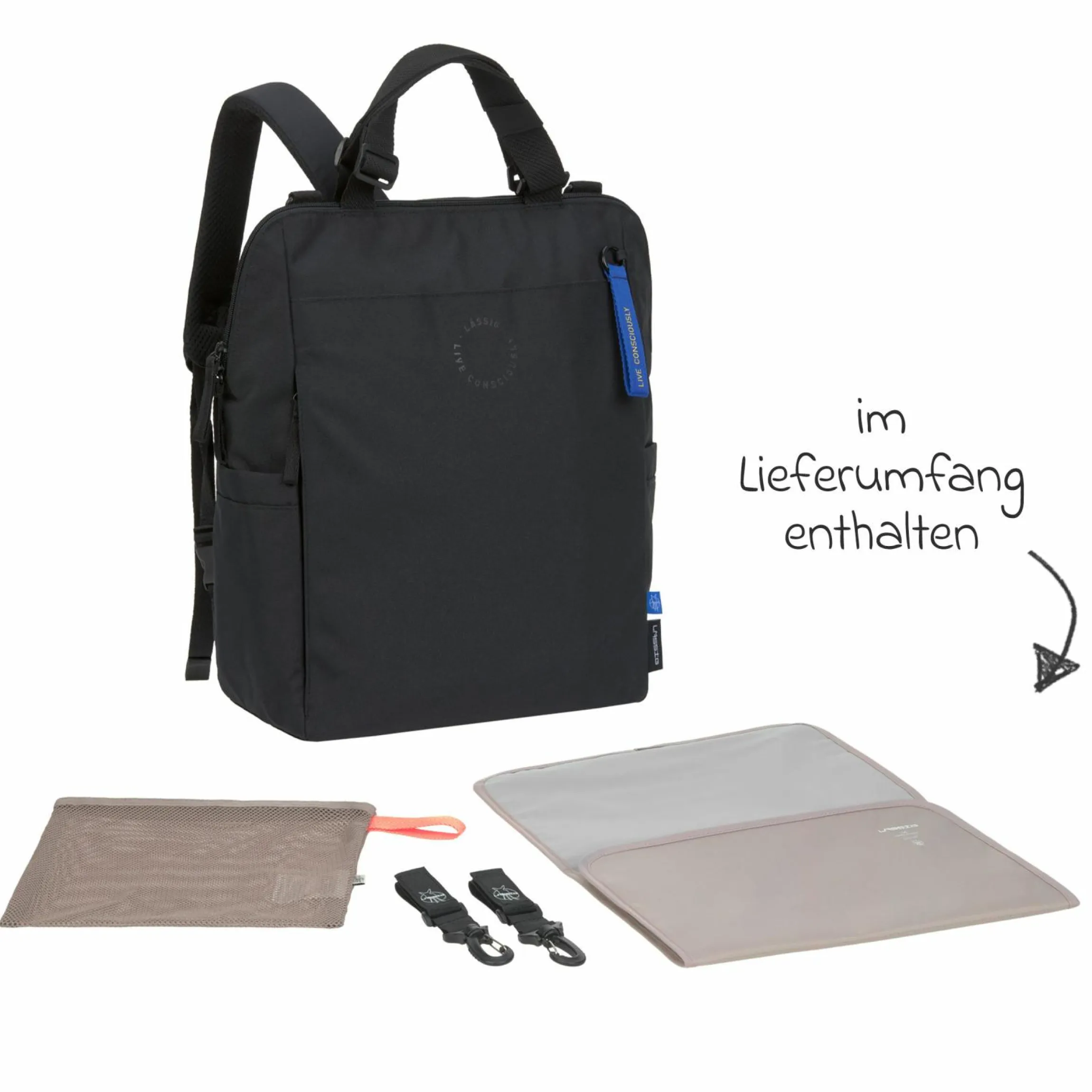 Wickelrucksack Conversion Backpack - Black