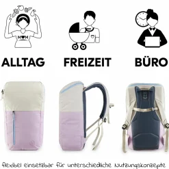 Wickelrucksack Deuter Pack N Walk - Beige / Lavender