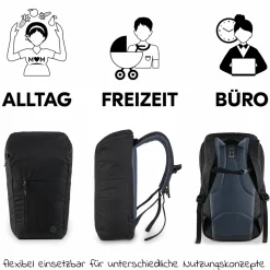 Wickelrucksack Deuter Pack N Walk - Black
