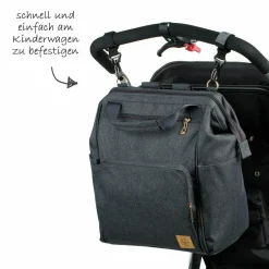 Wickelrucksack Glam Goldie Backpack - Anthracite