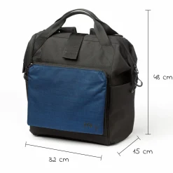 Wickelrucksack inkl. Befestigung, Wicklauflage, Flaschenhalter - Marine - Kollektion 2025