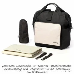 Wickelrucksack inkl. Befestigung, Wicklauflage, Flaschenhalter - Sand - Kollektion 2025