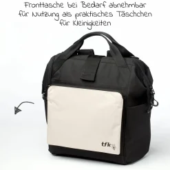 Wickelrucksack inkl. Befestigung, Wicklauflage, Flaschenhalter - Sand - Kollektion 2025