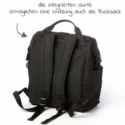Wickelrucksack inkl. Befestigung, Wicklauflage, Flaschenhalter - Premium Leder Braun - Kollektion 2025