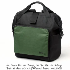 Wickelrucksack inkl. Befestigung, Wicklauflage, Flaschenhalter - Olive - Kollektion 2025