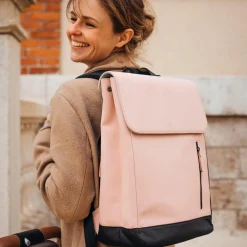 Wickelrucksack inkl. Wickelunterlage & Kinderwagenbefestigung - Oslo - Rose