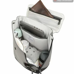 Wickelrucksack inkl. Wickelunterlage & Kinderwagenbefestigung - Oslo - Clay