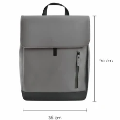 Wickelrucksack inkl. Wickelunterlage & Kinderwagenbefestigung - Oslo - Mineral Grey