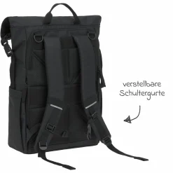 Wickelrucksack Outdoor Rolltop Backpack - Black