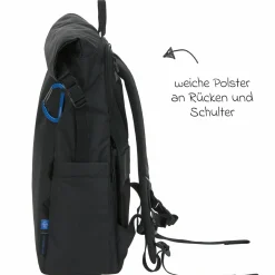 Wickelrucksack Outdoor Rolltop Backpack - Black