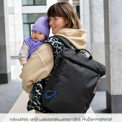 Wickelrucksack Outdoor Rolltop Backpack - Black