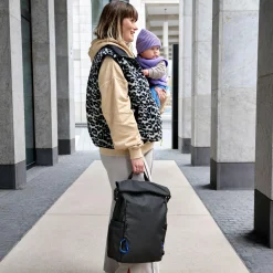 Wickelrucksack Outdoor Rolltop Backpack - Black