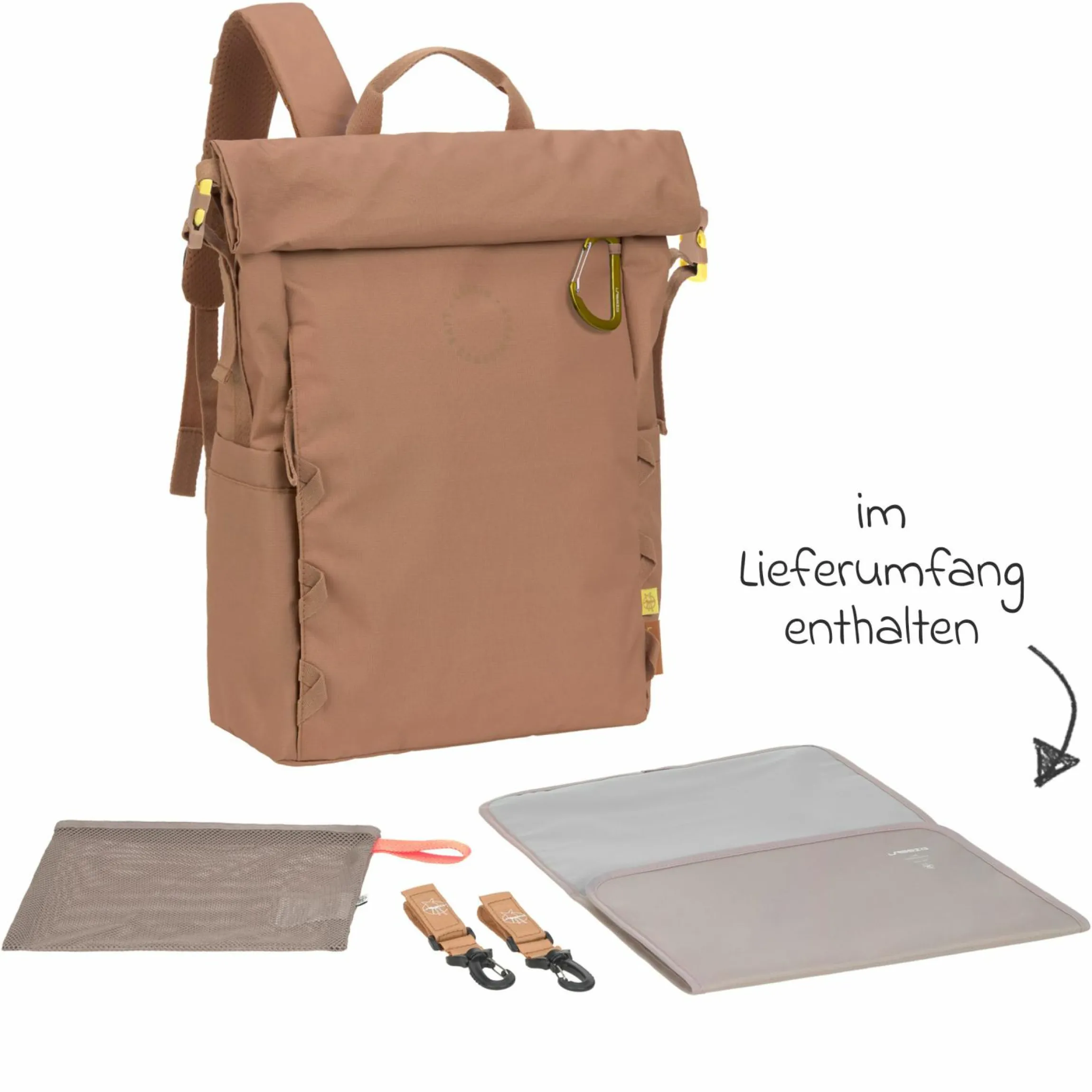 Wickelrucksack Outdoor Rolltop Backpack - Almond