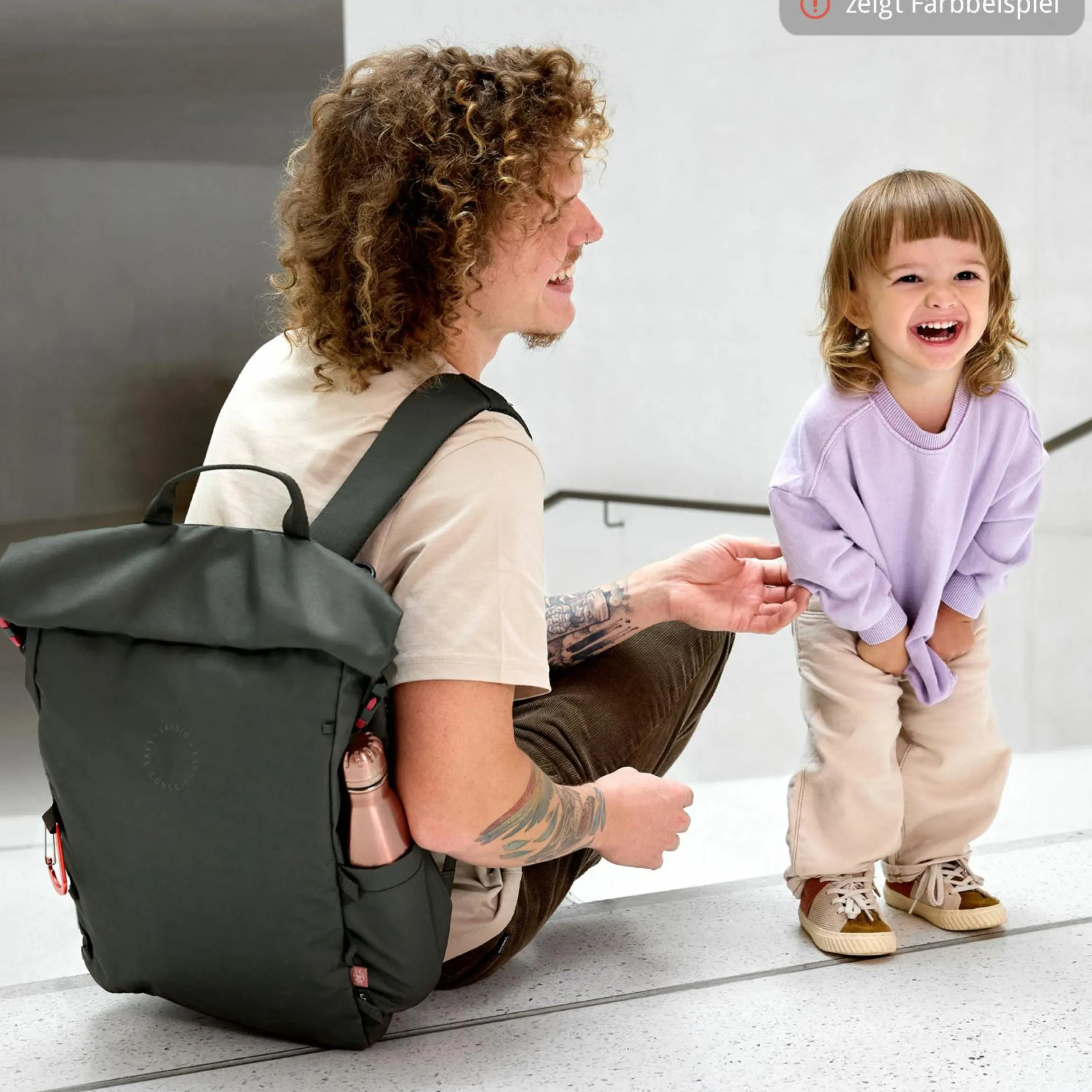 Wickelrucksack Outdoor Rolltop Backpack - Almond