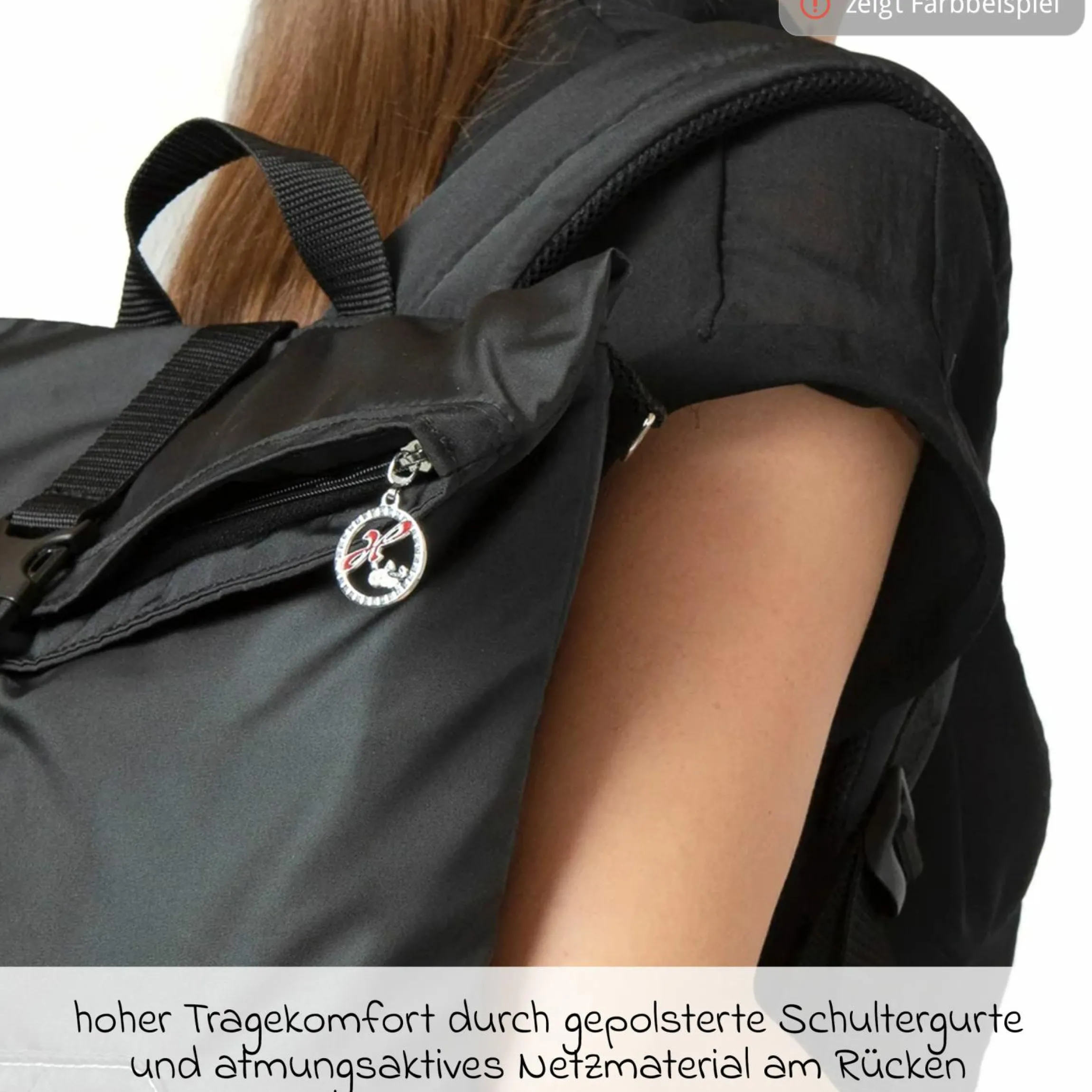 Wickelrucksack Space Bag Casual Rolltop inkl. Wickelauflage, Schmutztasche & Flaschenhalter - Happy Feet - Kollektion 2024