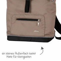 Wickelrucksack Space Bag Casual Rolltop inkl. Wickelauflage, Schmutztasche & Flaschenhalter - Happy Feet - Kollektion 2024
