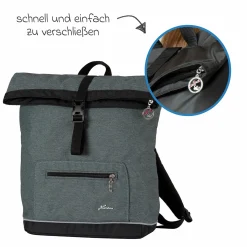 Wickelrucksack Space Bag Casual Rolltop inkl. Wickelauflage, Schmutztasche & Flaschenhalter - Animal Stars - Kollektion 2024