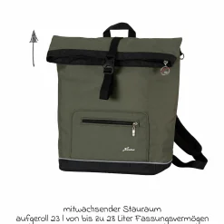 Wickelrucksack Space Bag Casual Rolltop inkl. Wickelauflage, Schmutztasche & Flaschenhalter - Rainbow - Kollektion 2024
