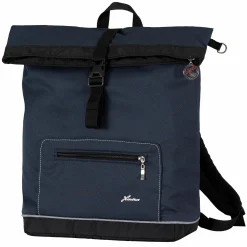 Wickelrucksack Space Bag Casual Rolltop inkl. Wickelauflage, Schmutztasche & Flaschenhalter - Navy Stripes - Kollektion 2024