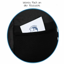 Wickelrucksack Tokio im Rolltopstil inkl. Wickelunterlage, variabler Stauraum, Thermofach & Befestigungshaken - Schwarz