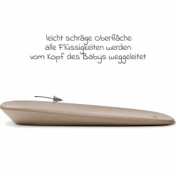 Wickel-Set mit Wickelunterlage Softy & Windeleimer Dropy - Taupe