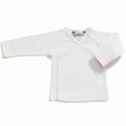 Wickelshirt Langarm - Weiß - Gr. 62