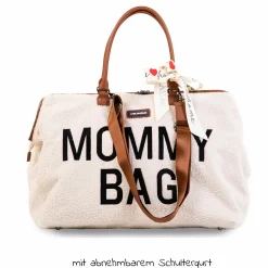 Wickeltasche Mommy Bag - Teddy - Ecru