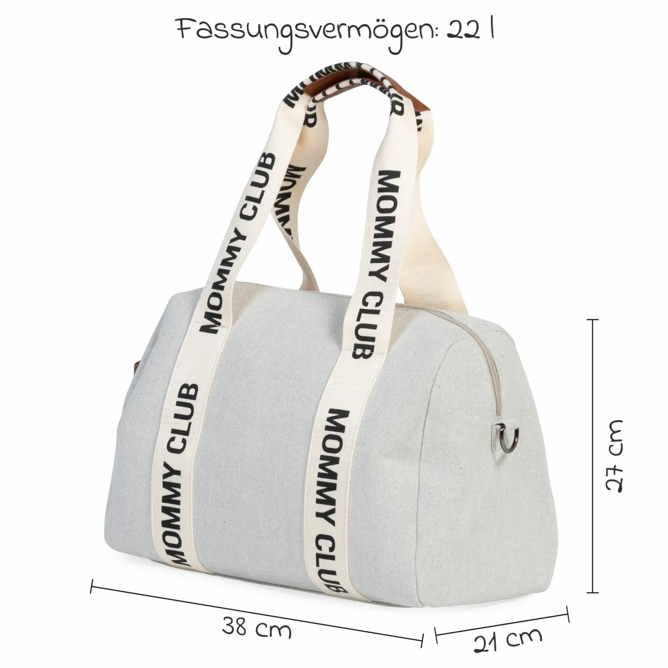 Wickeltasche Mommy Club - Signature Canvas - Offwhite