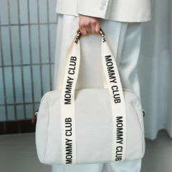 Wickeltasche Mommy Club - Signature Canvas - Offwhite