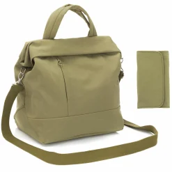 Wickeltasche Palma mit Wickelunterlage und Thermotasche - Oliv