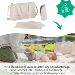 Wickeltasche Pocketstyle - Cream
