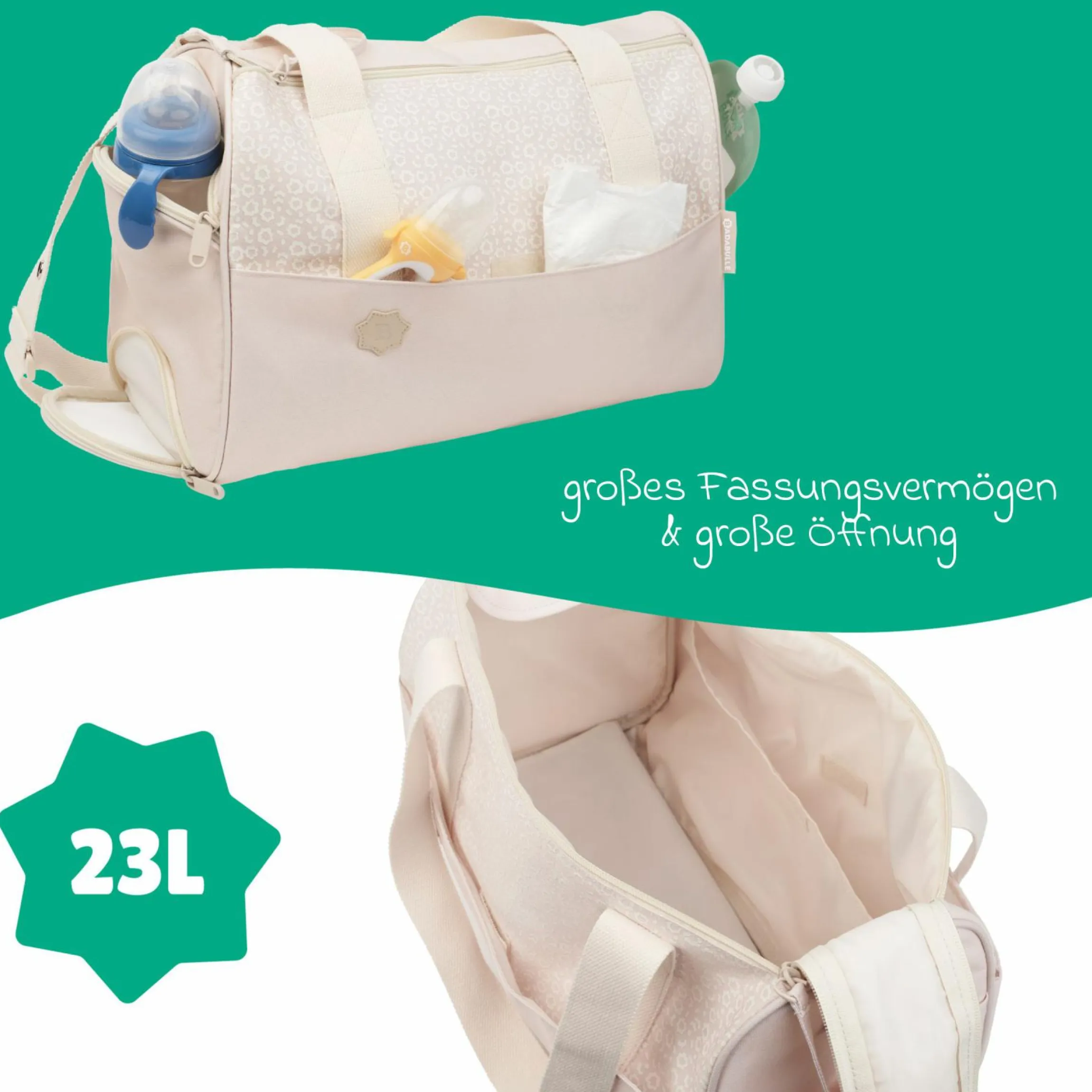 Wickeltasche Pocketstyle - Cream