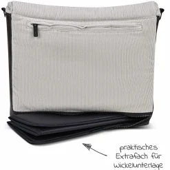 Wickeltasche Urban - inkl. Wickelunterlage & viel Zubehör - Biscuit