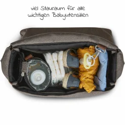 Wickeltasche Urban - inkl. Wickelunterlage & viel Zubehör - Fashion Edition - Nature