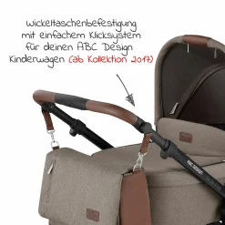 Wickeltasche Urban - inkl. Wickelunterlage & viel Zubehör - Fashion Edition - Nature